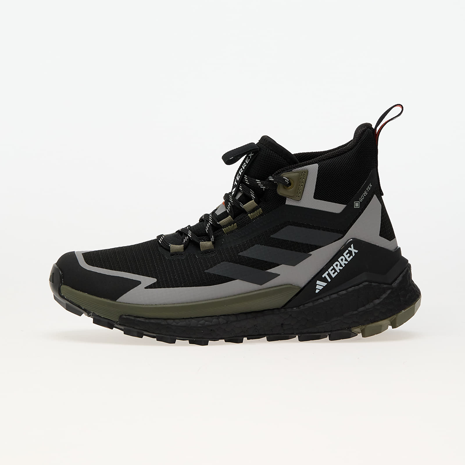 Pánské tenisky a boty adidas Terrex Free Hiker 2 Gtx Core Black/ Carbon/ Olive Strata