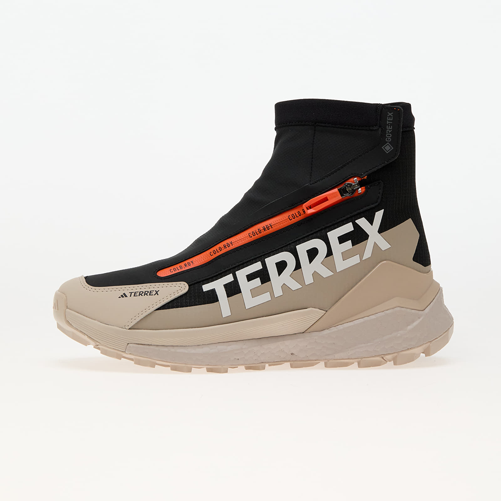 Pánské tenisky a boty adidas Terrex Free Hiker 2 C.Rdy GTX Wonder Beige/ Core Black/ Semi Impact Orange