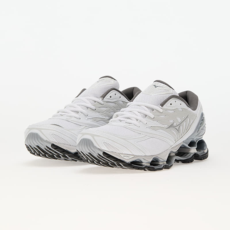 MIZUNO WAVE PROPHECY LS ホワイト×シルバー 24cm Mizuno Wave Prophecy Ls White/ Silver/ Harbor Mist | Footshop