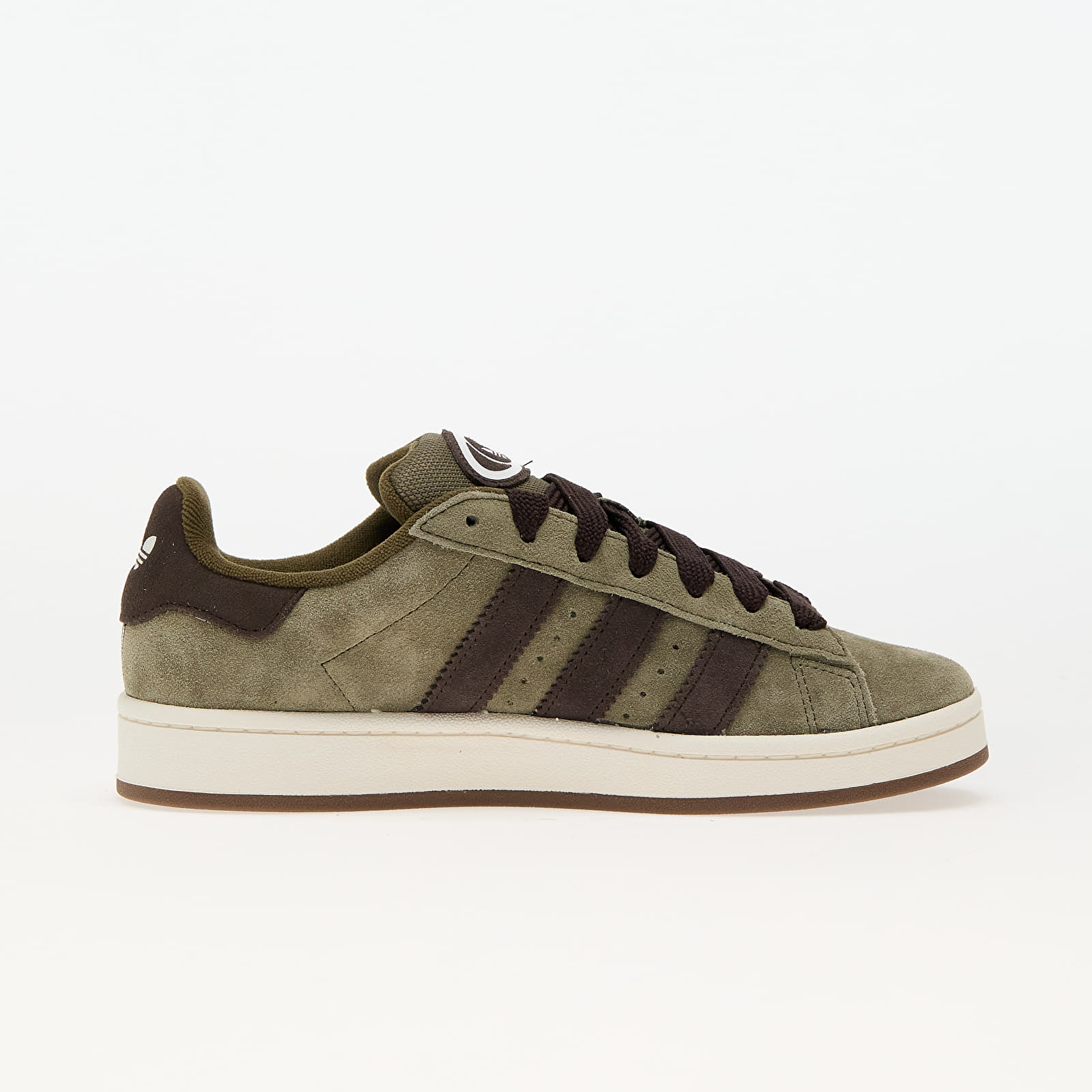 Sapatos de homem adidas Campus 00s Olive Strata/ Dark Brown/ Ftw White