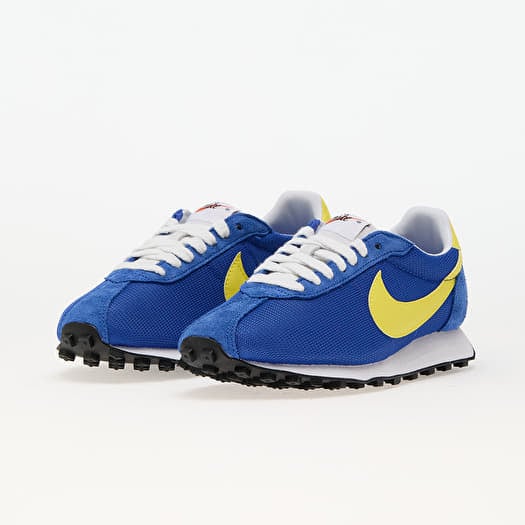 Nike yellow and blue shoes top