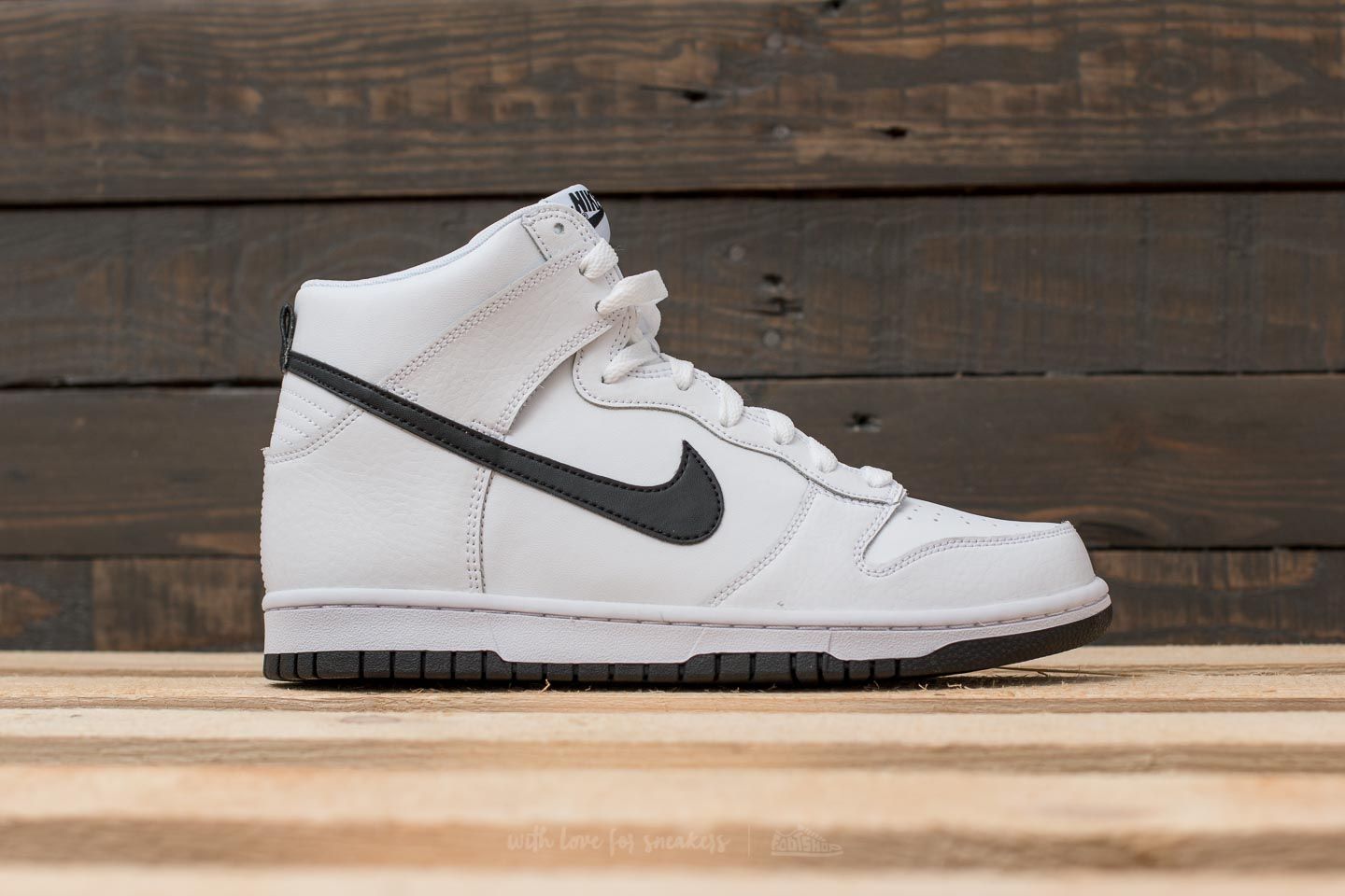 Încălțăminte și sneakerși pentru bărbați Nike Dunk High White/ Black
