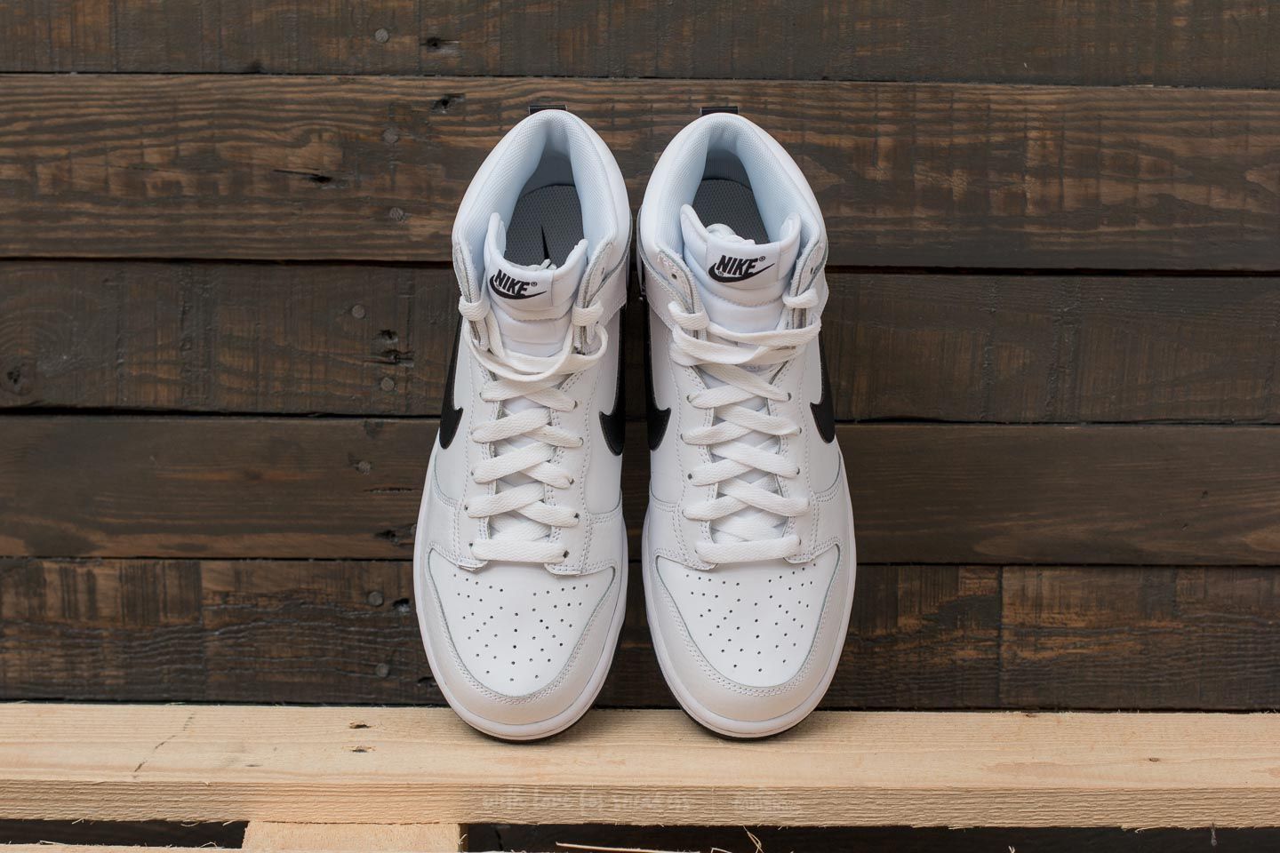 Încălțăminte și sneakerși pentru bărbați Nike Dunk High White/ Black