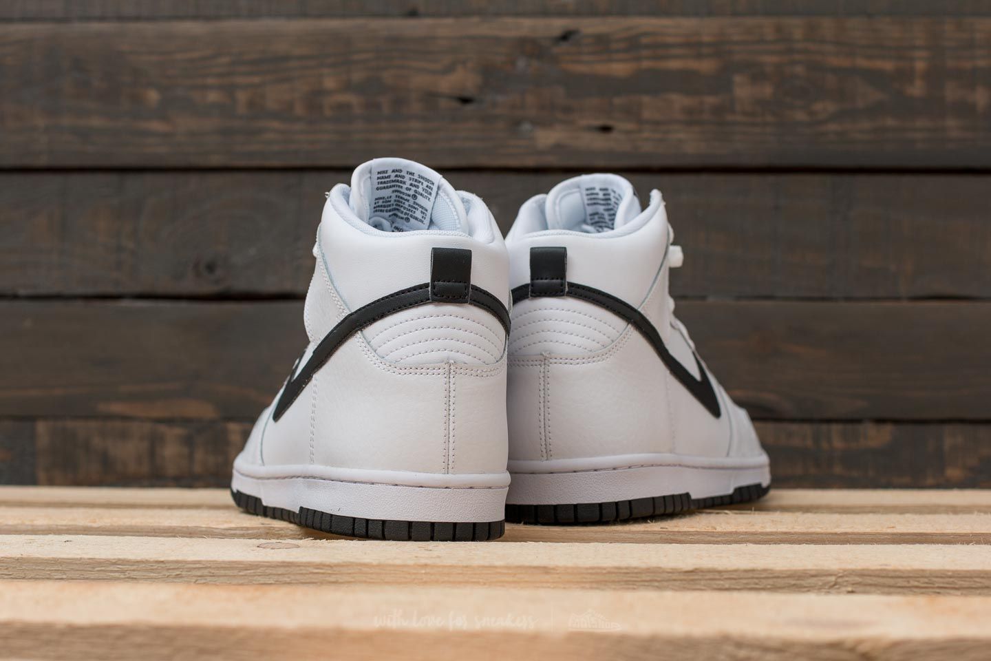 Încălțăminte și sneakerși pentru bărbați Nike Dunk High White/ Black