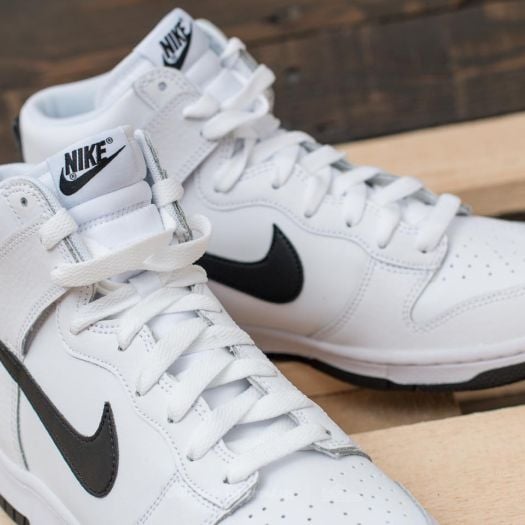 Men s shoes Nike Dunk High White Black Footshop