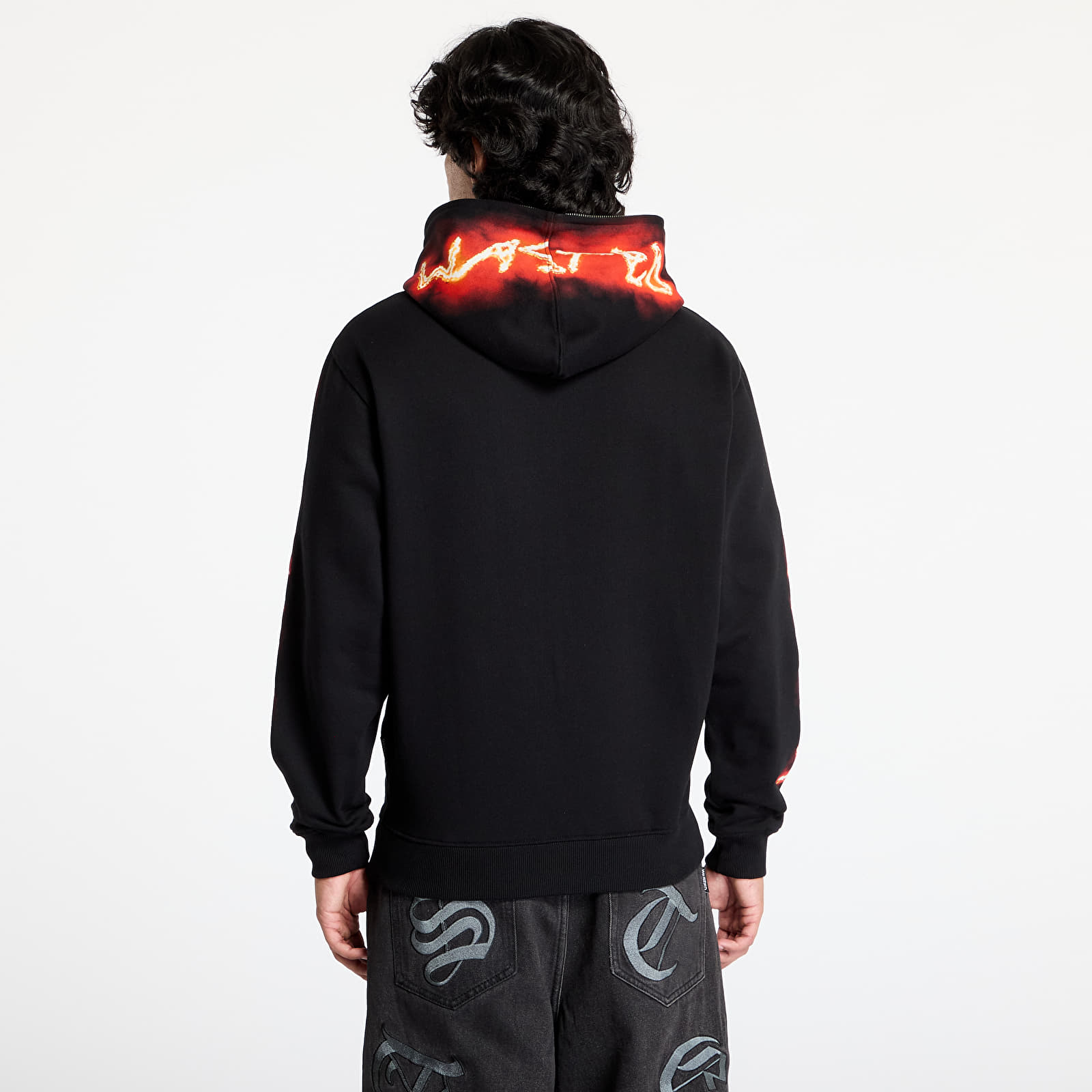 Hanorace pentru bărbați Wasted Paris Surt Hoodie Full Zip Black