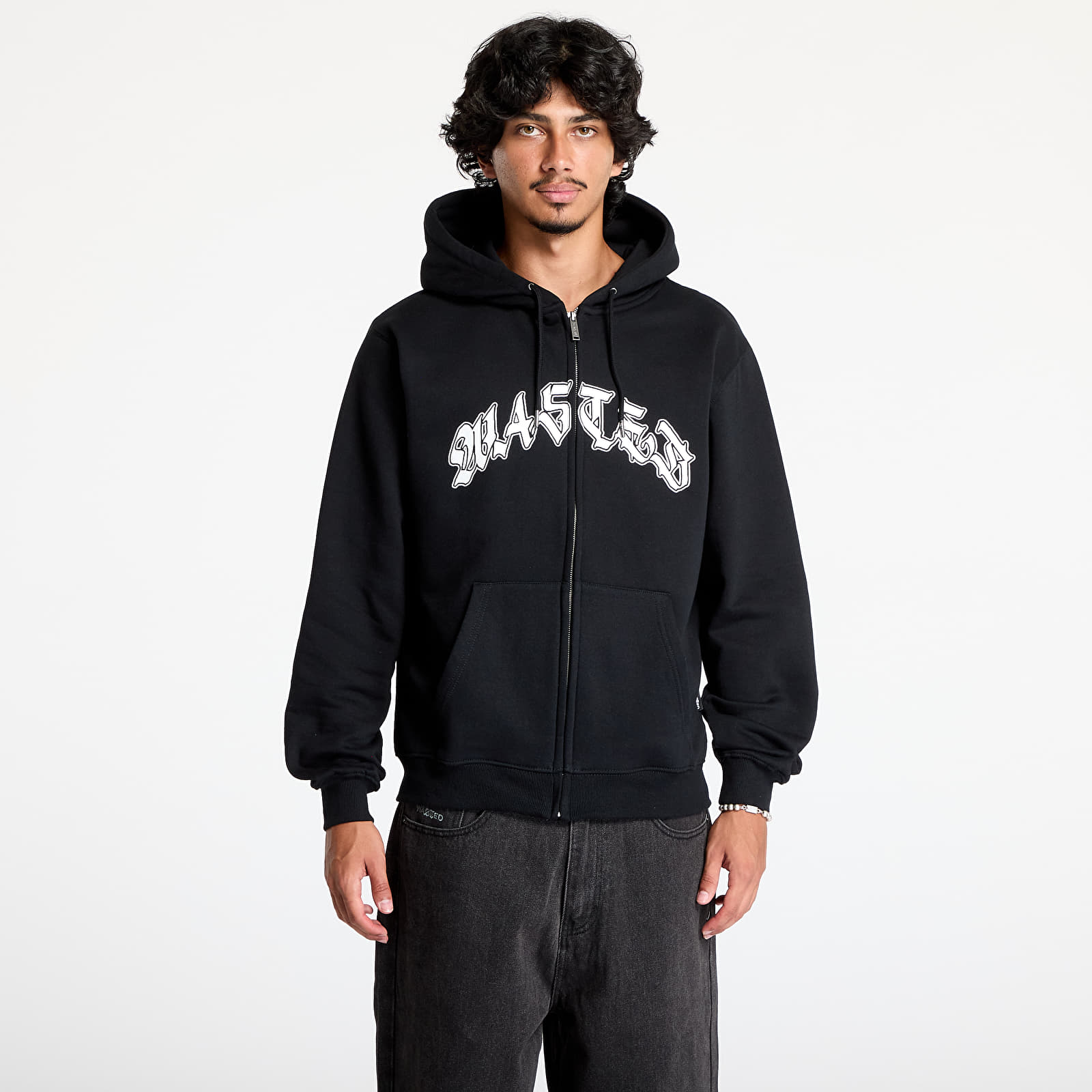 Men's hoodies Wasted Paris Lethal Zip Hoodie Black