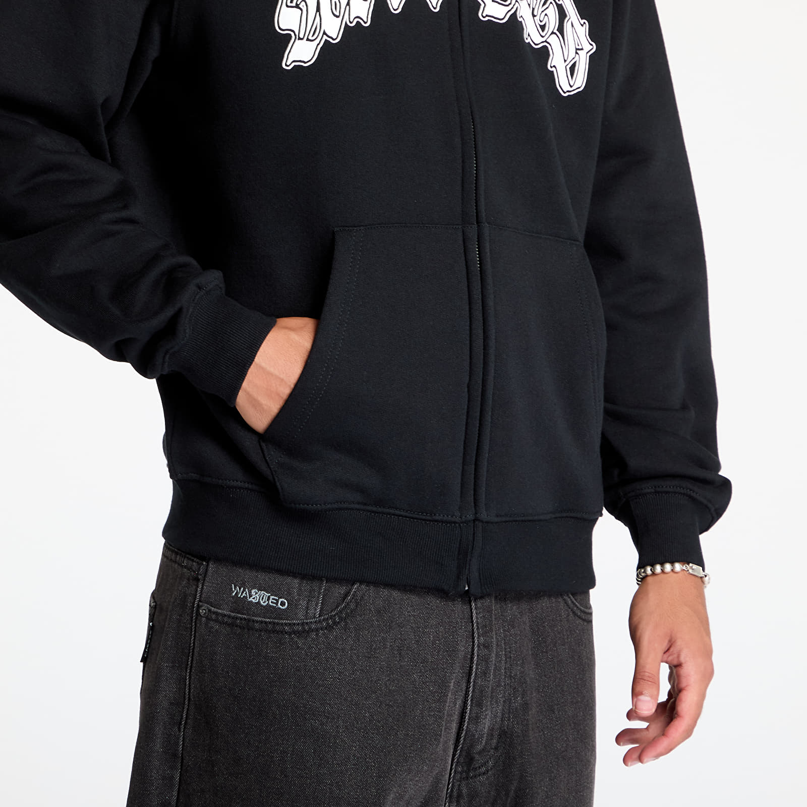 Men's hoodies Wasted Paris Lethal Zip Hoodie Black
