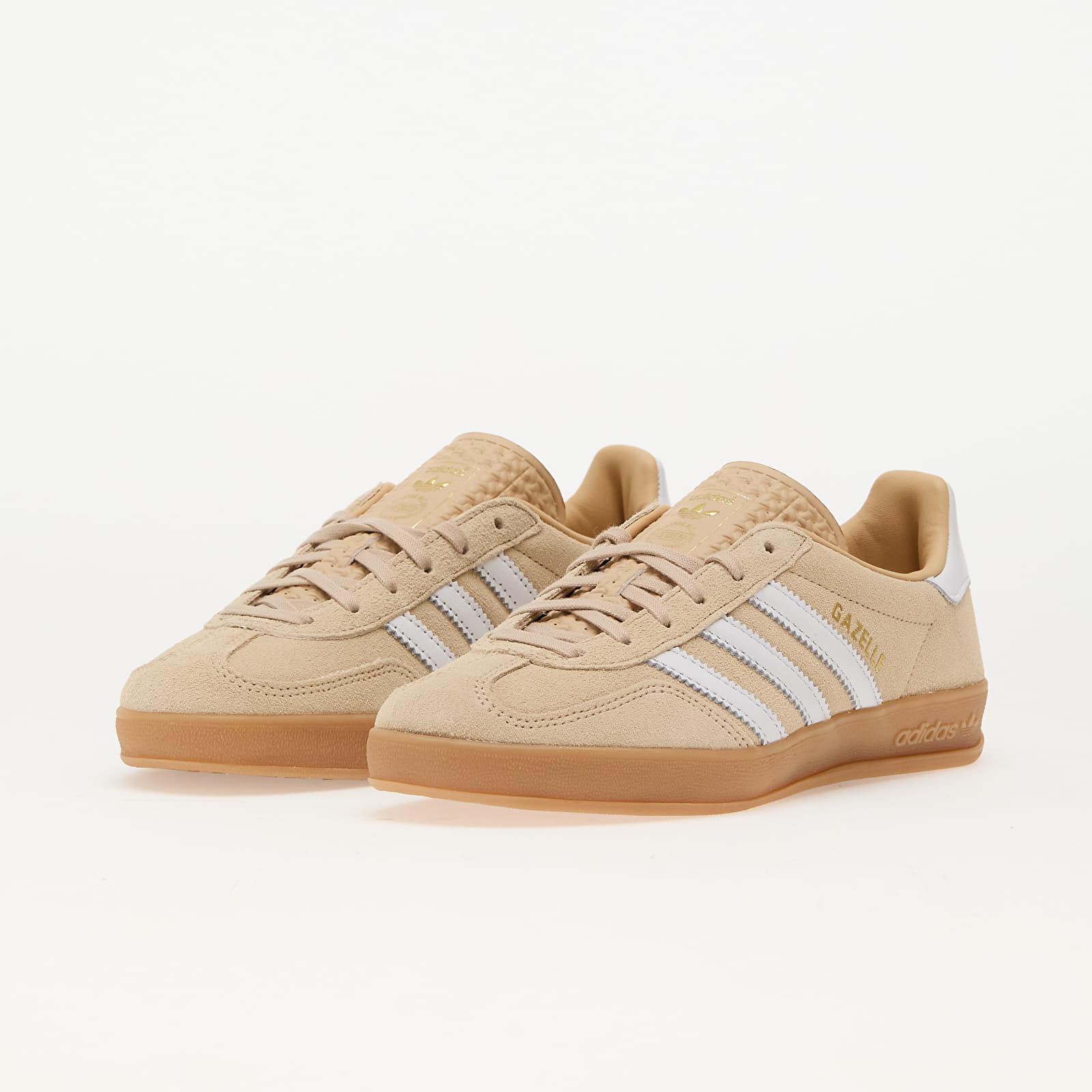 Încălțăminte și sneakerși pentru femei adidas Gazelle Indoor W Magic Beige/ Ftw White/ Gum3