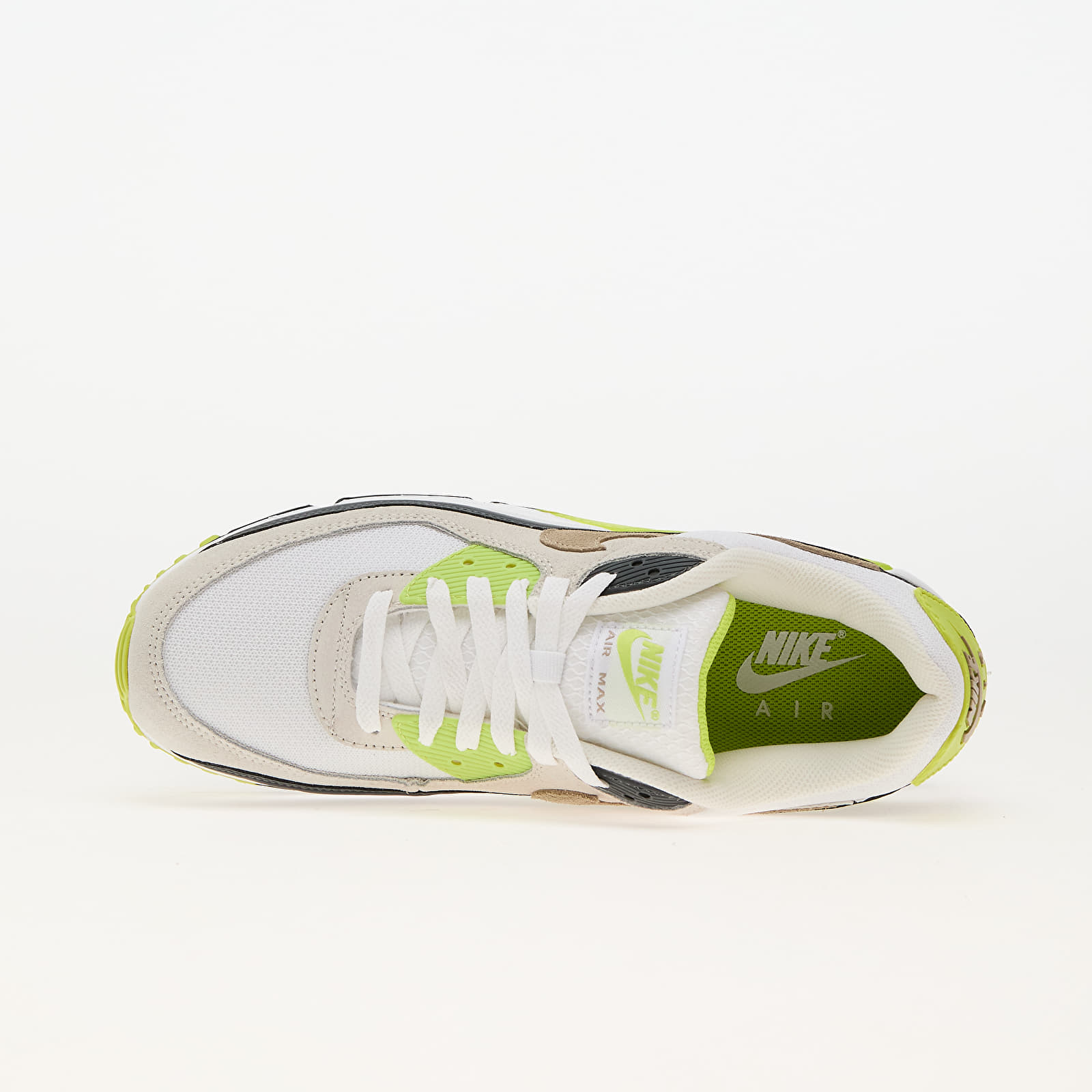 Pánske tenisky a topánky Nike Air Max 90 White/ Khaki-Cyber-Dk Smoke Grey