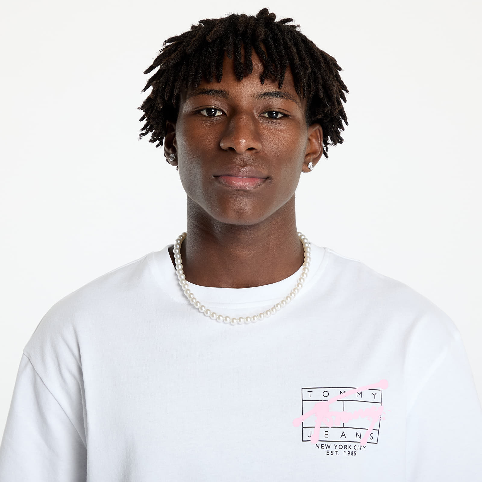 Tricouri bărbați Tommy Jeans Reg Spray Tee Ss White