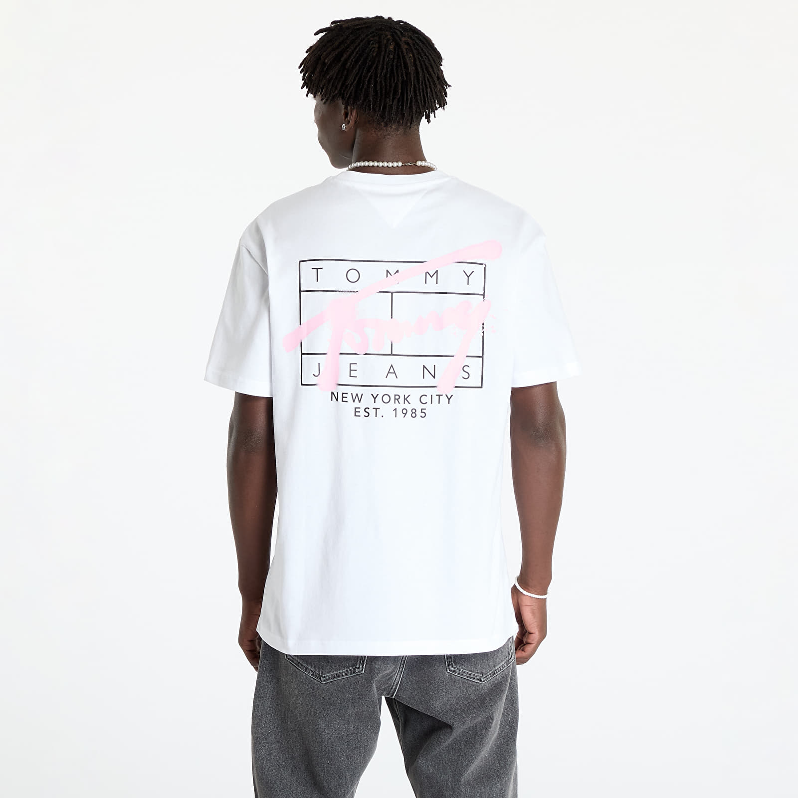 Tricouri bărbați Tommy Jeans Reg Spray Tee Ss White