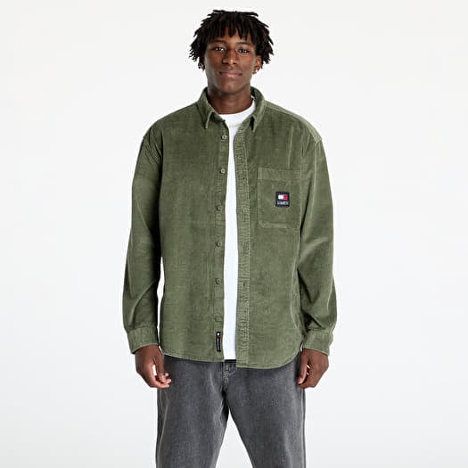 Paita Tommy Jeans Corduroy Relaxed Fit Shirt Green