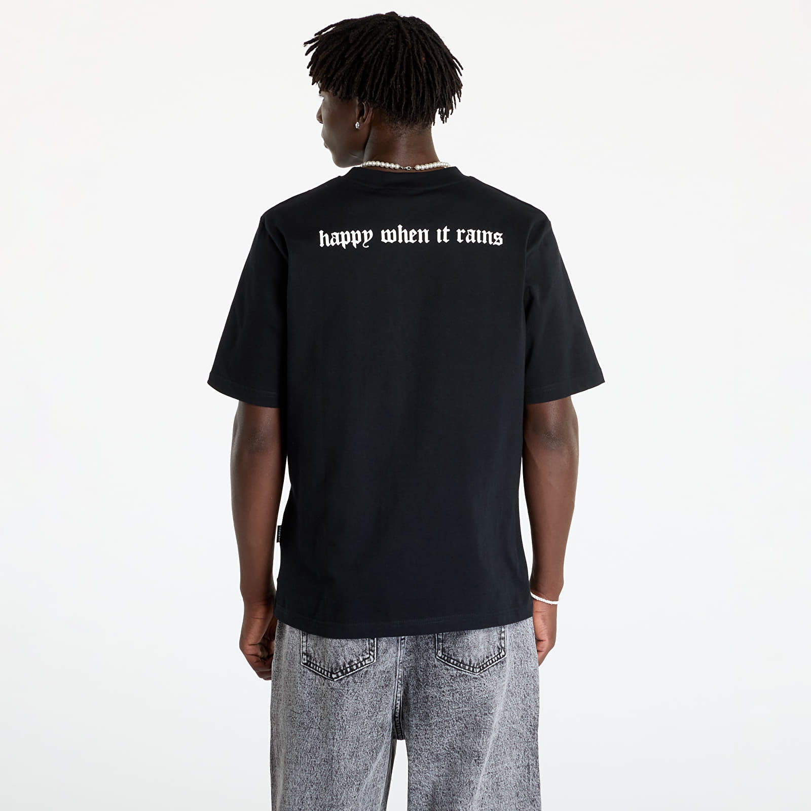 T-skjorter for menn Wasted Paris Happy When It Rains T-Shirt Black