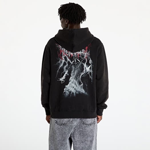 Faded hoodie black and white hot sale