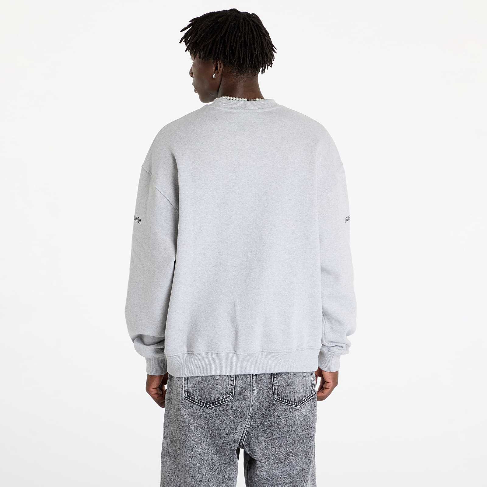 Men's hoodies Wasted Paris United Crew Neck Ash Grey