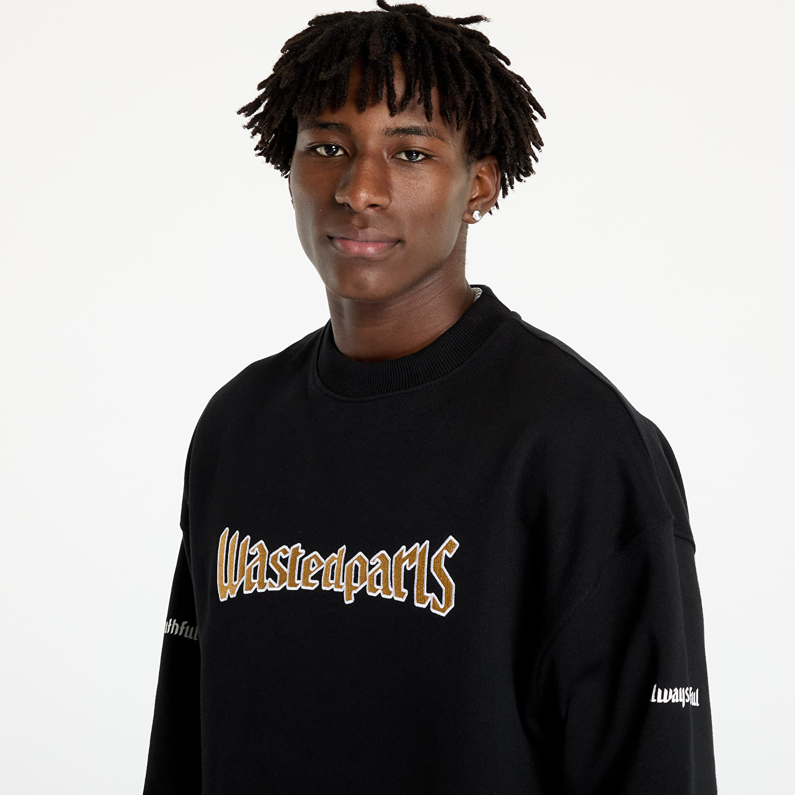 Men's hoodies Wasted Paris United Crew Neck Black