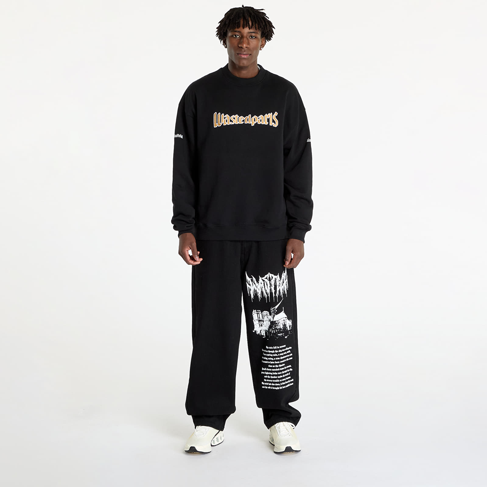 Men's hoodies Wasted Paris United Crew Neck Black