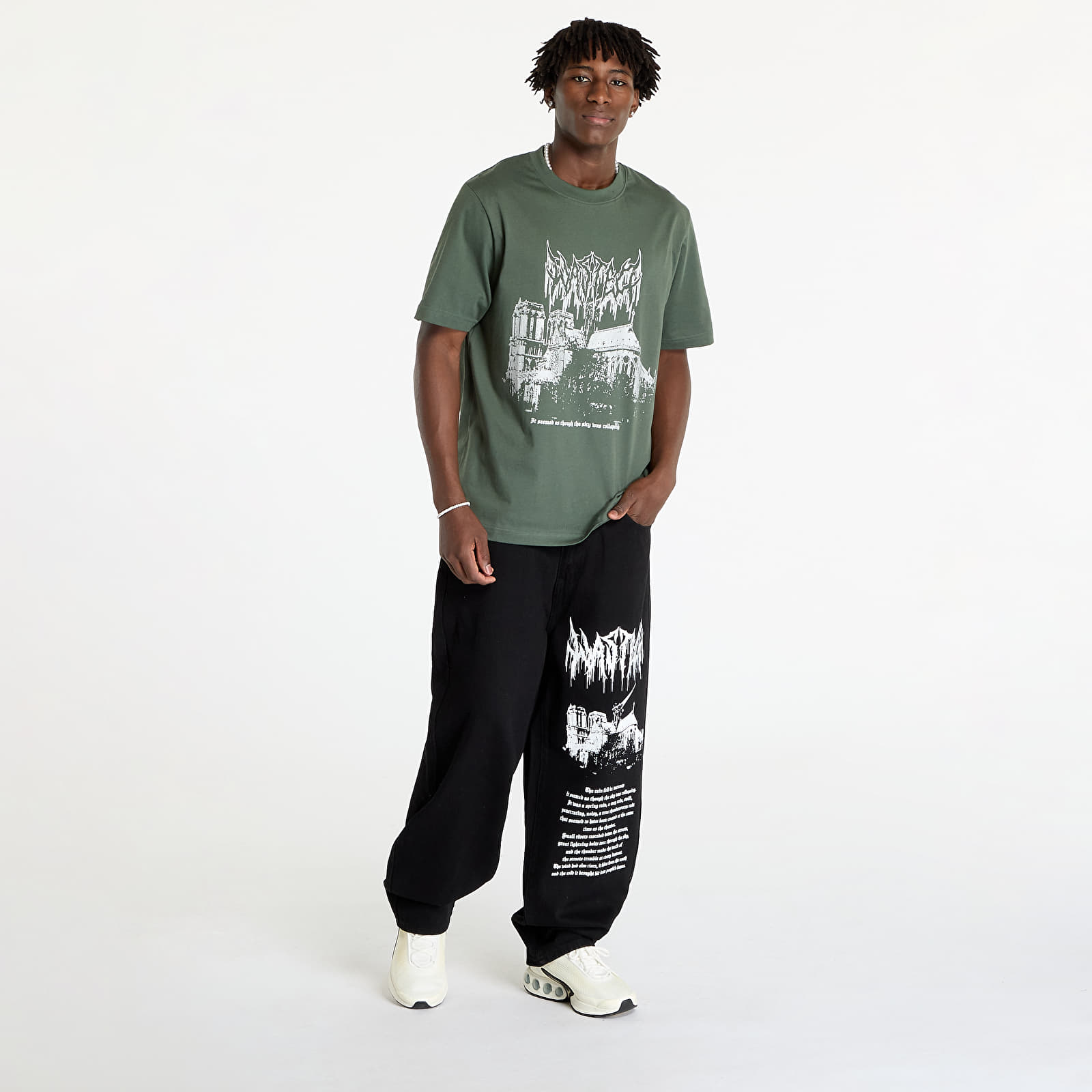 Männer T-Shirts Wasted Paris Vault T-Shirt Granite Green