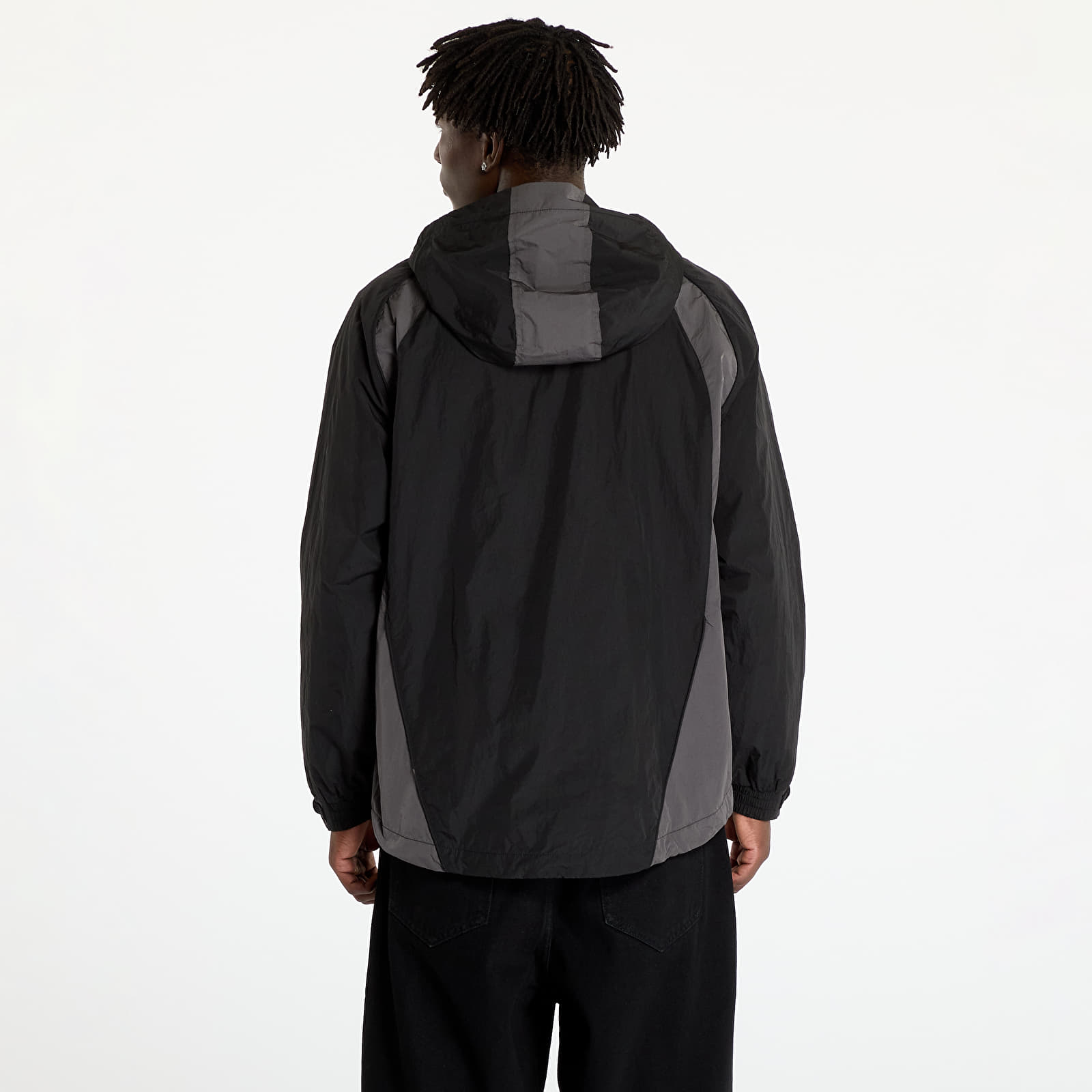 Men s jackets Wasted Paris Arena Windbreaker Black Charcoal Footshop