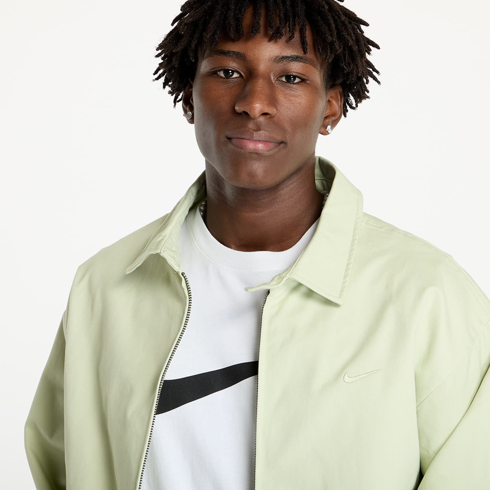 Jassen Nike Life Men's Woven Harrington Jacket Olive Aura/ Olive Aura