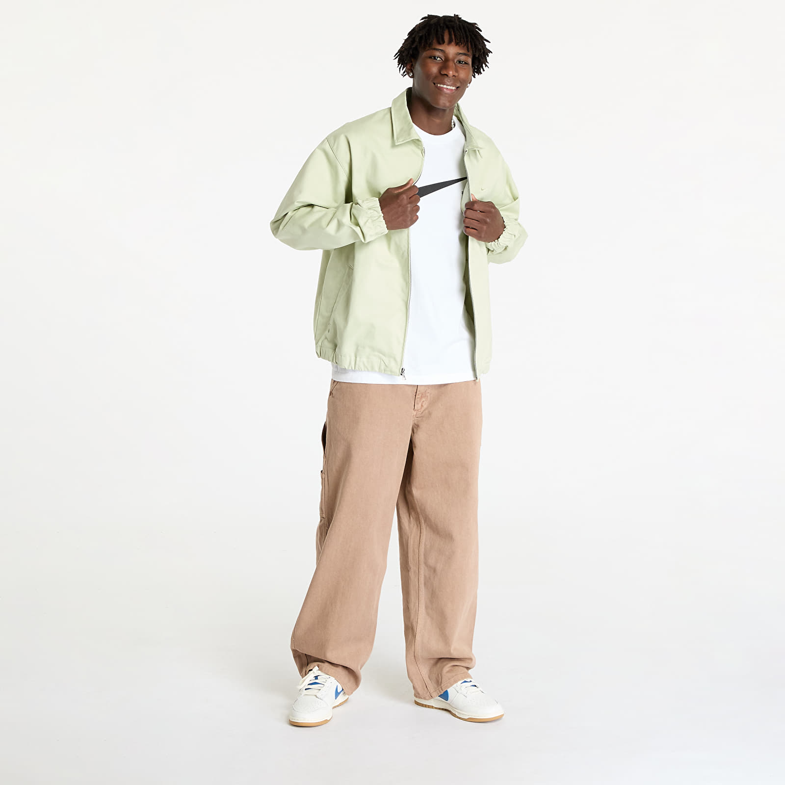 Jassen Nike Life Men's Woven Harrington Jacket Olive Aura/ Olive Aura