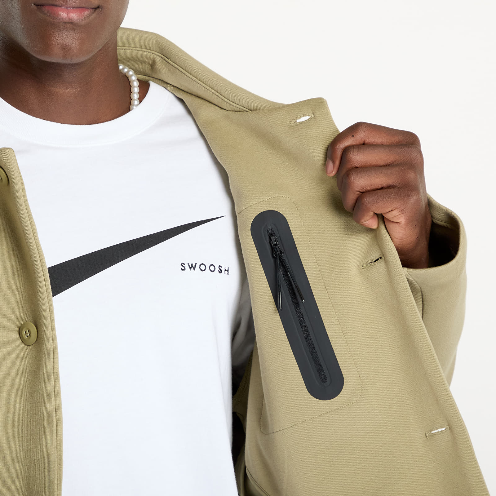 Joped Nike Tech Fleece Shacket Neutral Olive/ Neutral Olive