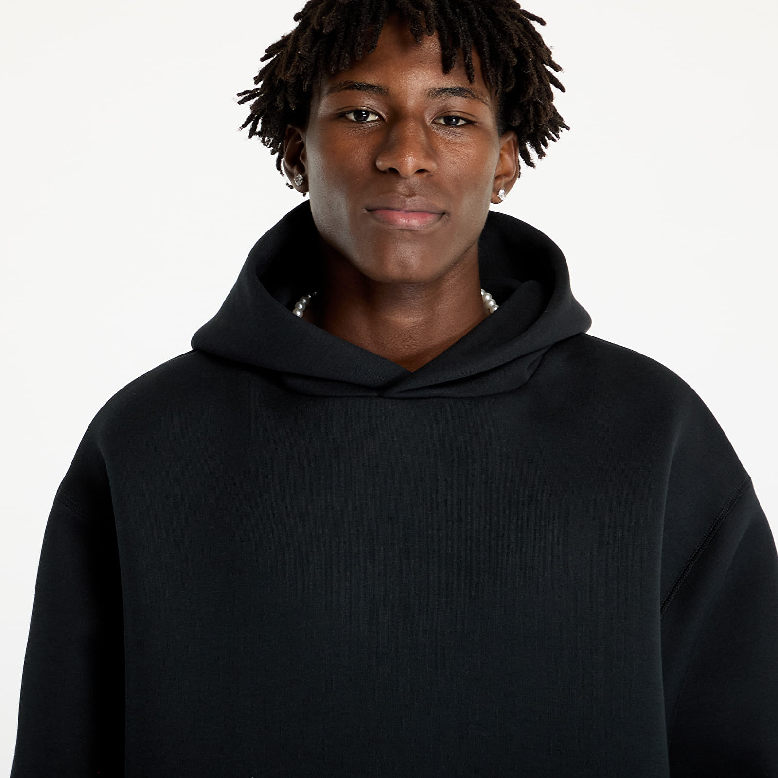Sweatjacken und Sweatshirts Nike Tech Reimagined Men's Fleece Hoodie Black/ Black