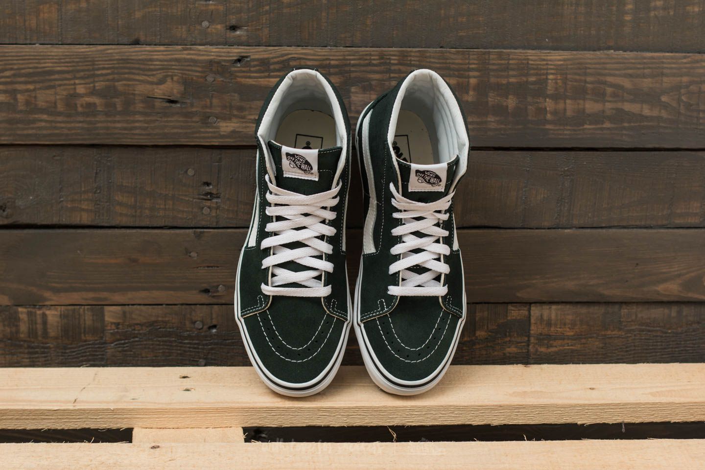 Vans sk8 hi scarab true white top