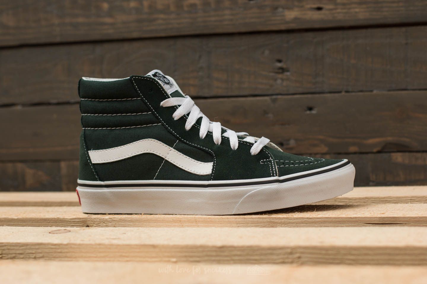 Vans sk8 hi scarab true white top