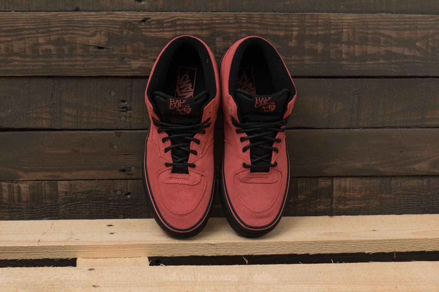Faded red vans clearance