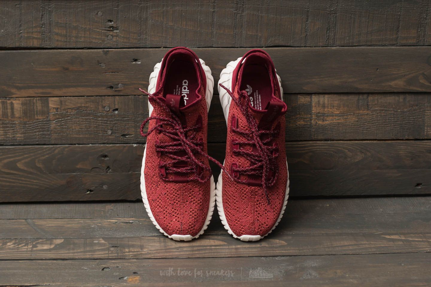 Scarpe uomo adidas Tubular Doom Sock Primeknit Mystery Red Core Burgundy Crystal White Footshop