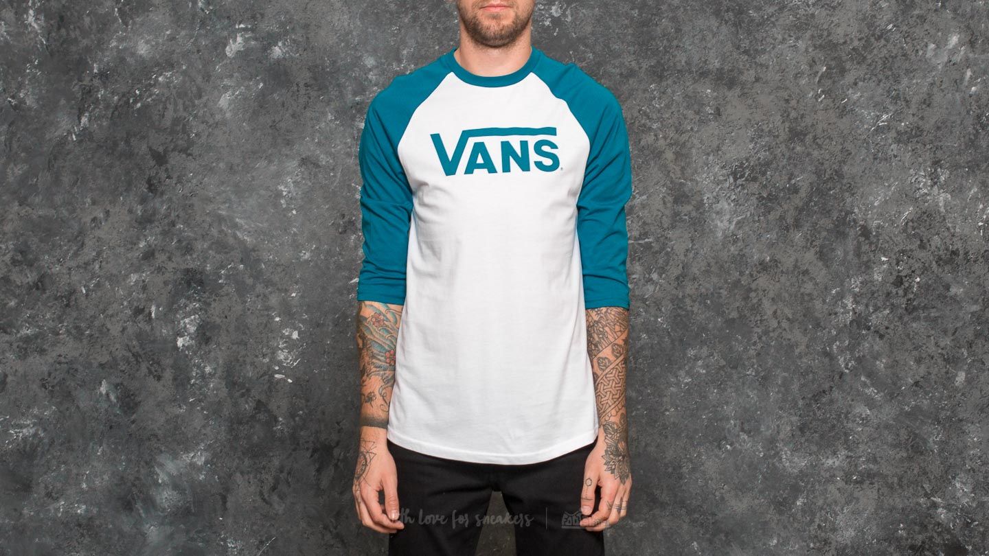 Tee | Vans Footshop Classic Raglan White-Lyons Blue T-shirts
