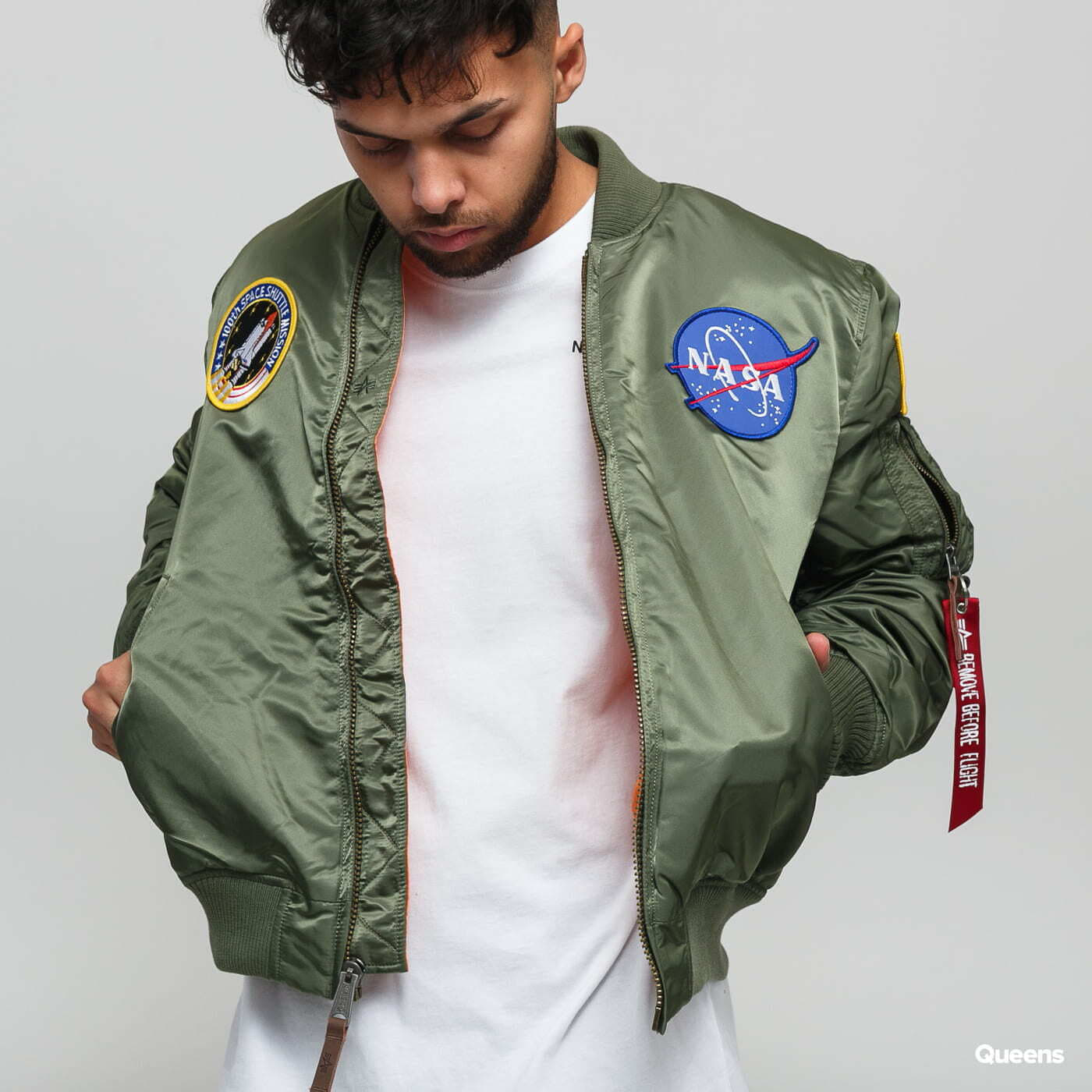 Pánské bundy Alpha Industries MA - 1 VF NASA Green