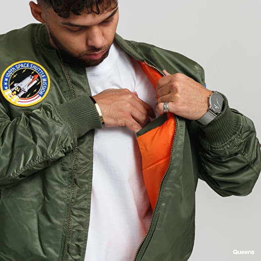 Alpha industries nasa green outlet