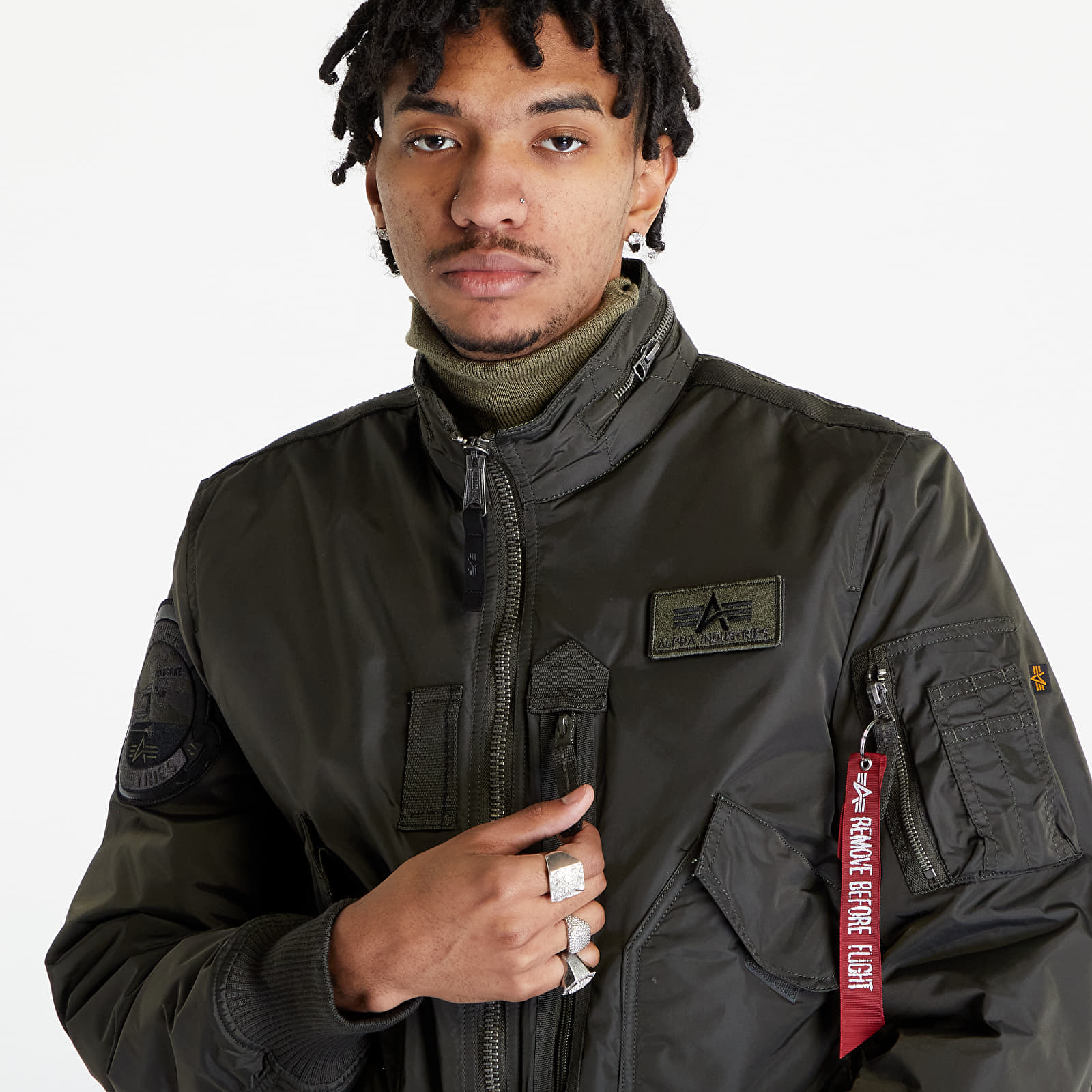 Chaquetas de hombre Alpha Industries Engine Dark Olive