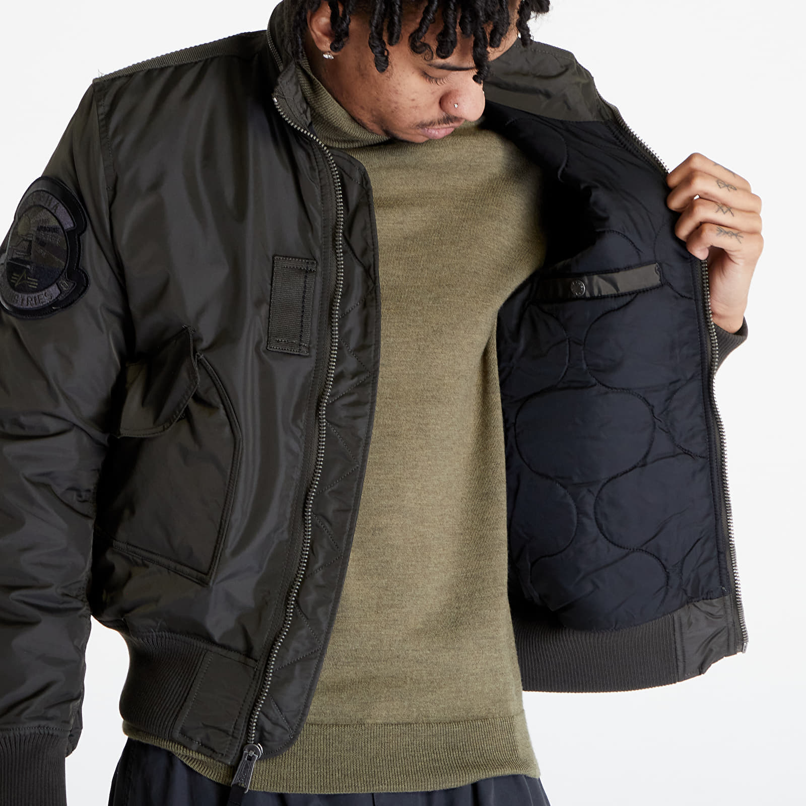 Chaquetas de hombre Alpha Industries Engine Dark Olive