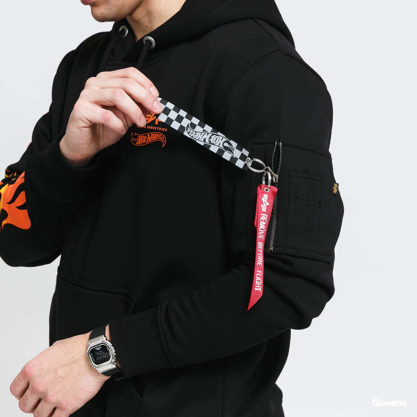 Ανδρικά φούτερ  Alpha Industries Flame Hoody Black