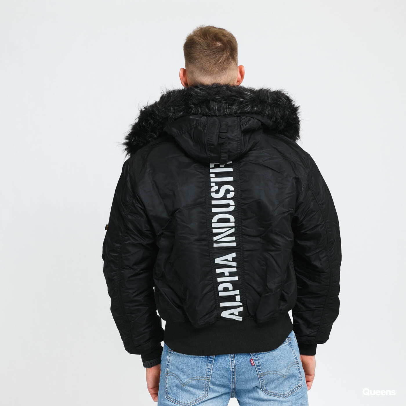 Férfi kabátok Alpha Industries 45P Hooded Custom Black