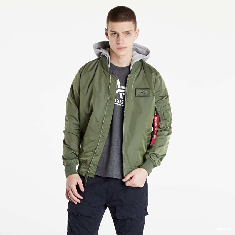 Куртка Alpha Industries MA-1 TT Hood BP Sage Green