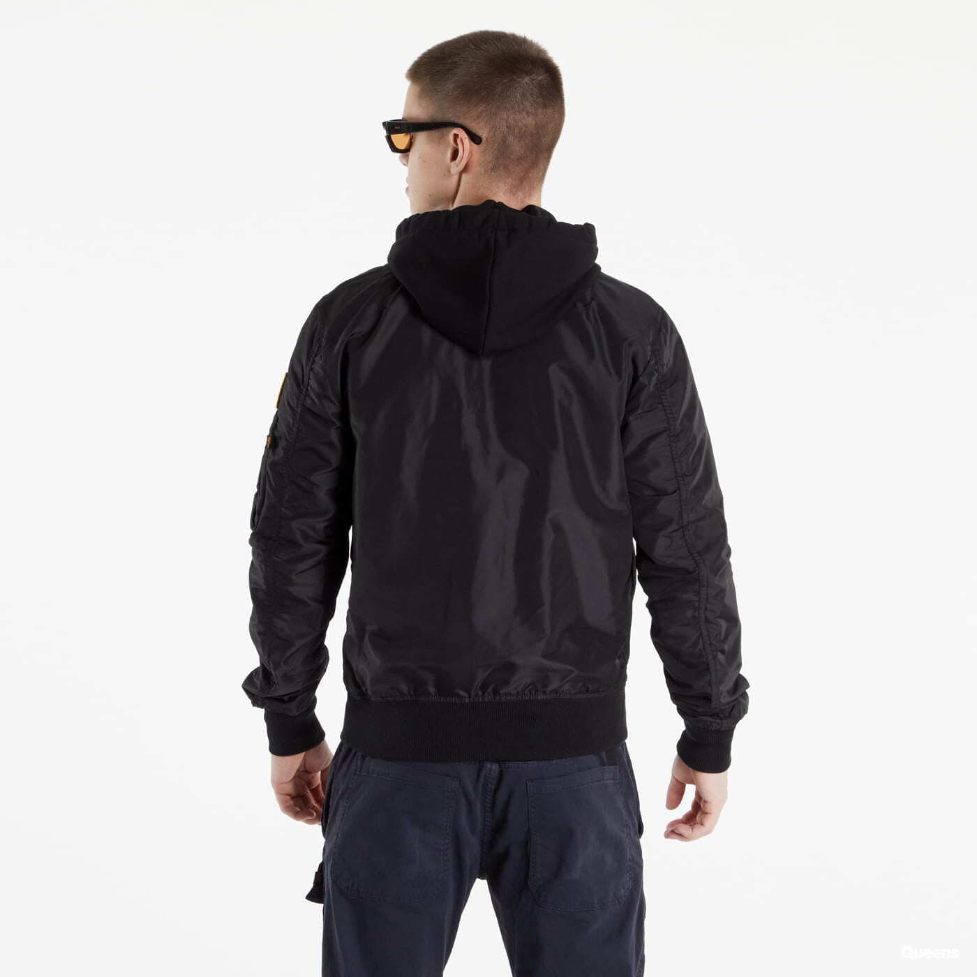 Jachete pentru bărbați Alpha Industries MA-1 TT NASA Reversible II Black