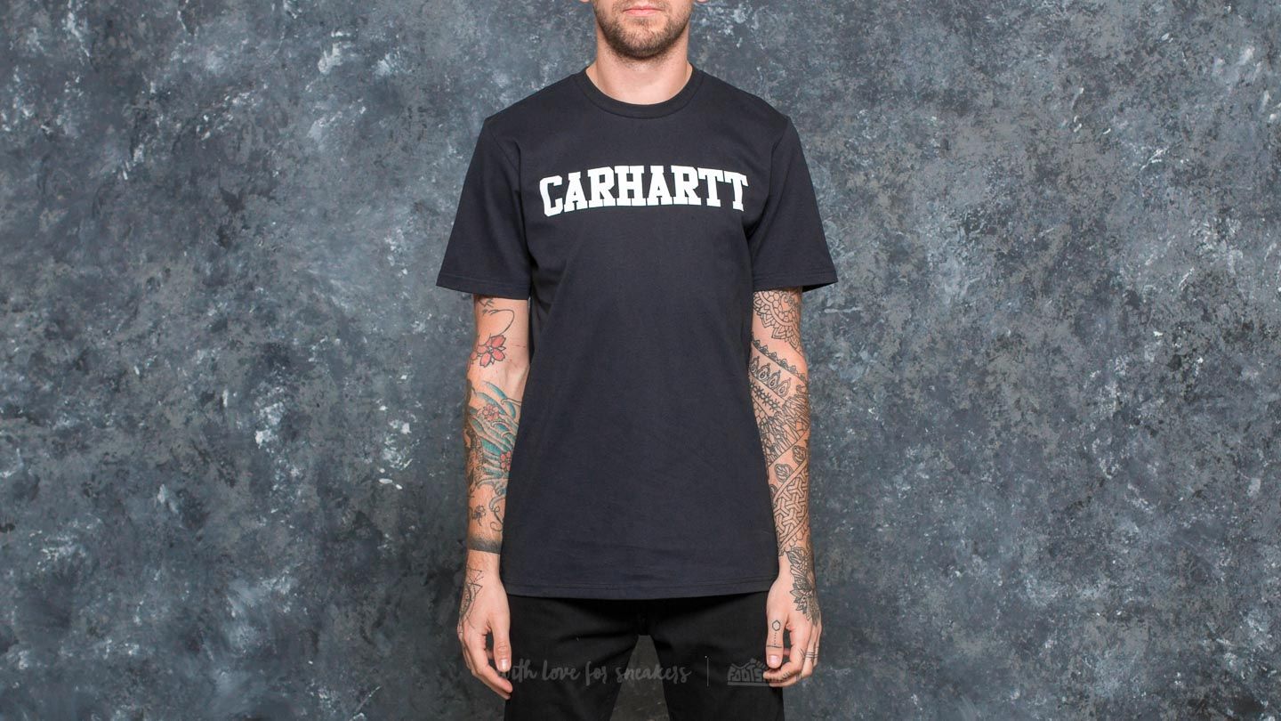 Koszulki Carhartt WIP Shortsleeve College T-Shirt Dark Navy
