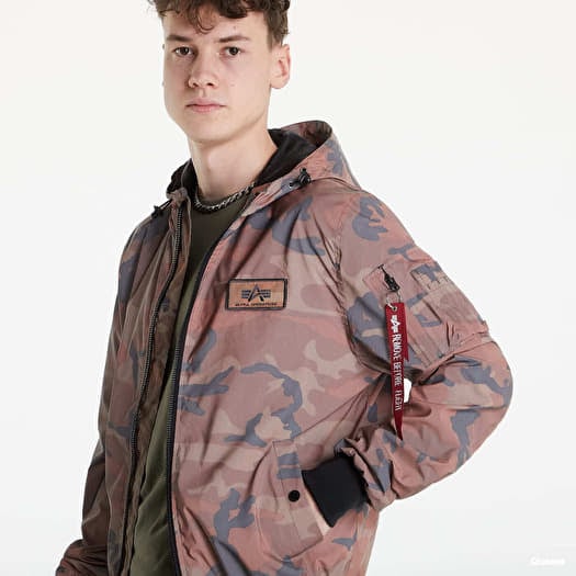 Alpha industries jacket camo top