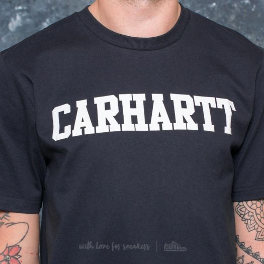 Koszulki Carhartt WIP Shortsleeve College T-Shirt Dark Navy