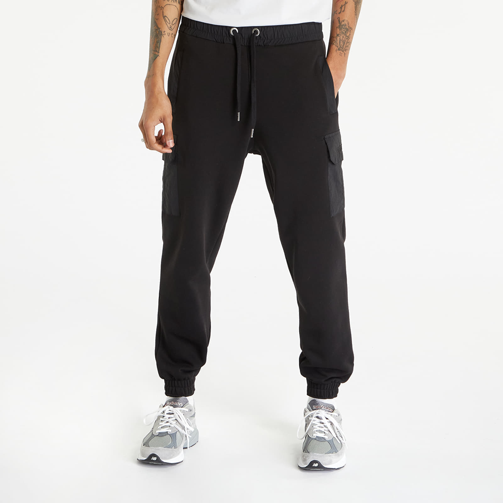 Kalhoty Alpha Industries Sweat Nylon Cargo Jogger Black XL