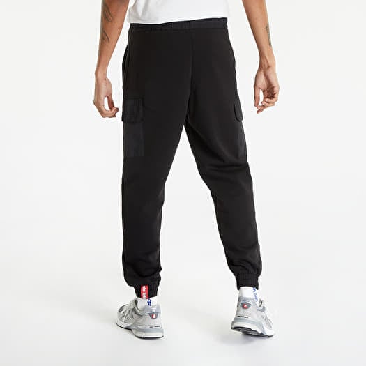 Men's sweatpants Alpha Industries Sweat Nylon Cargo Jogger Black