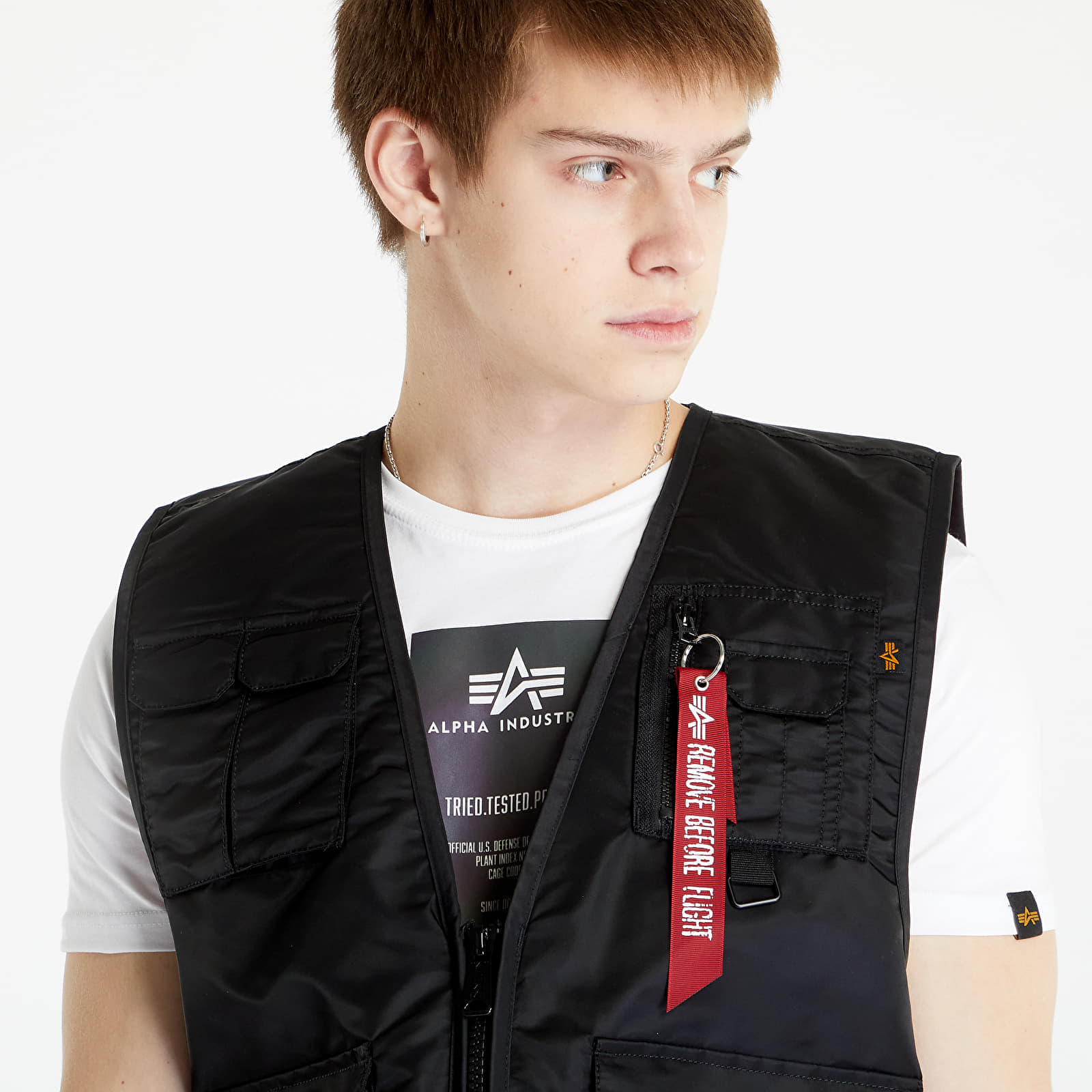 Men's vests Alpha Industries Utility Vest Black