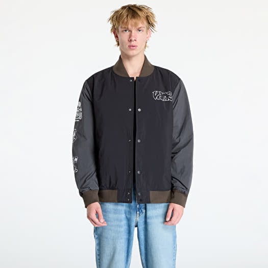 Vans Crazy Eddy Baseball Jacket Black/ Asphalt
