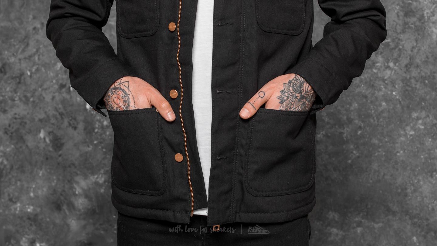 Jackets Carhartt WIP Fairmount Coat Black Rigid