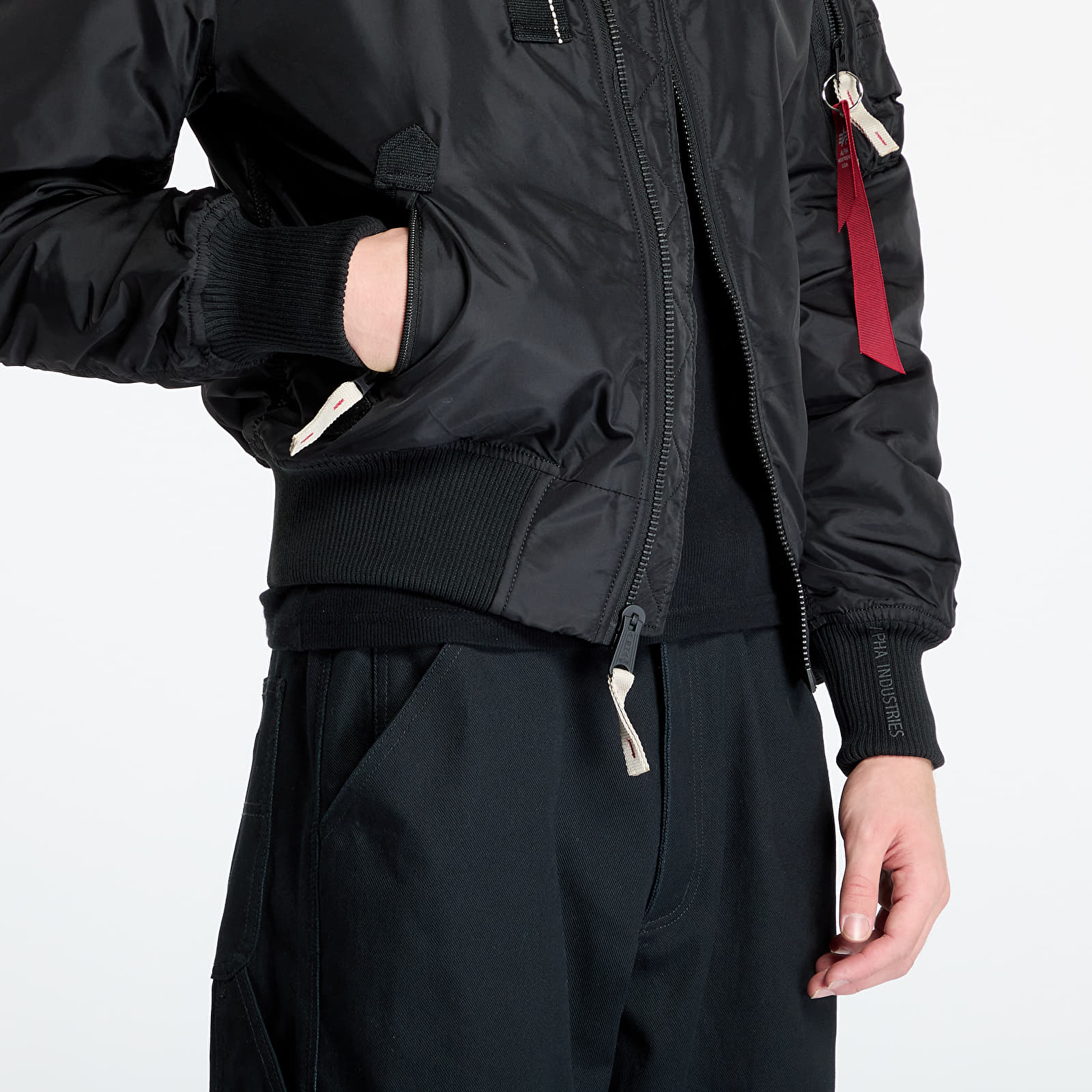 Herrenjacken Alpha Industries Injector III Black/ Beige